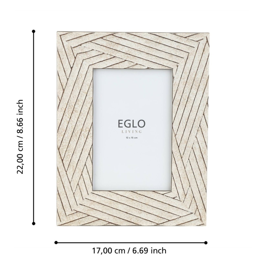 Eglo - Ramka na zdjęcia 10x15 cm beżowy