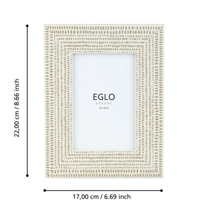 Eglo - Ramka na zdjęcia 10x15 cm kremowy