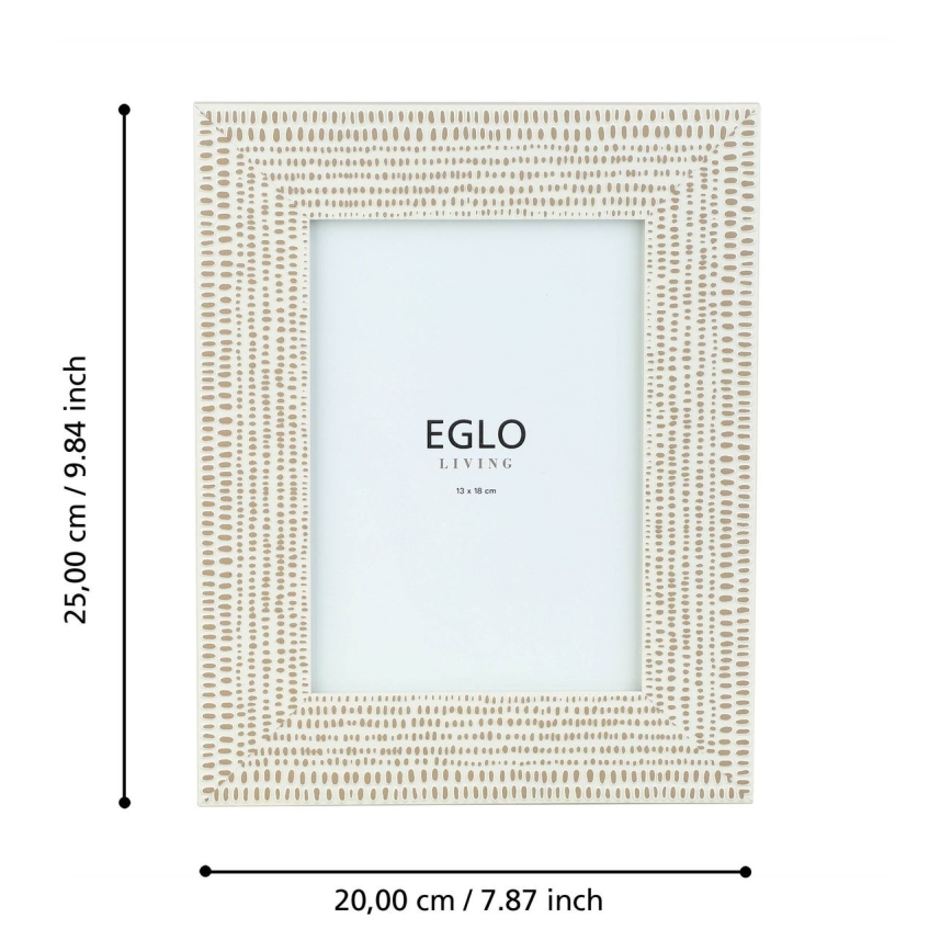 Eglo - Ramka na zdjęcia 13x18 cm kremowy
