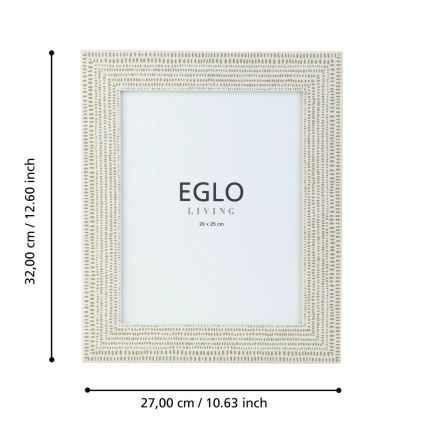 Eglo - Ramka na zdjęcia 20x25 cm kremowy
