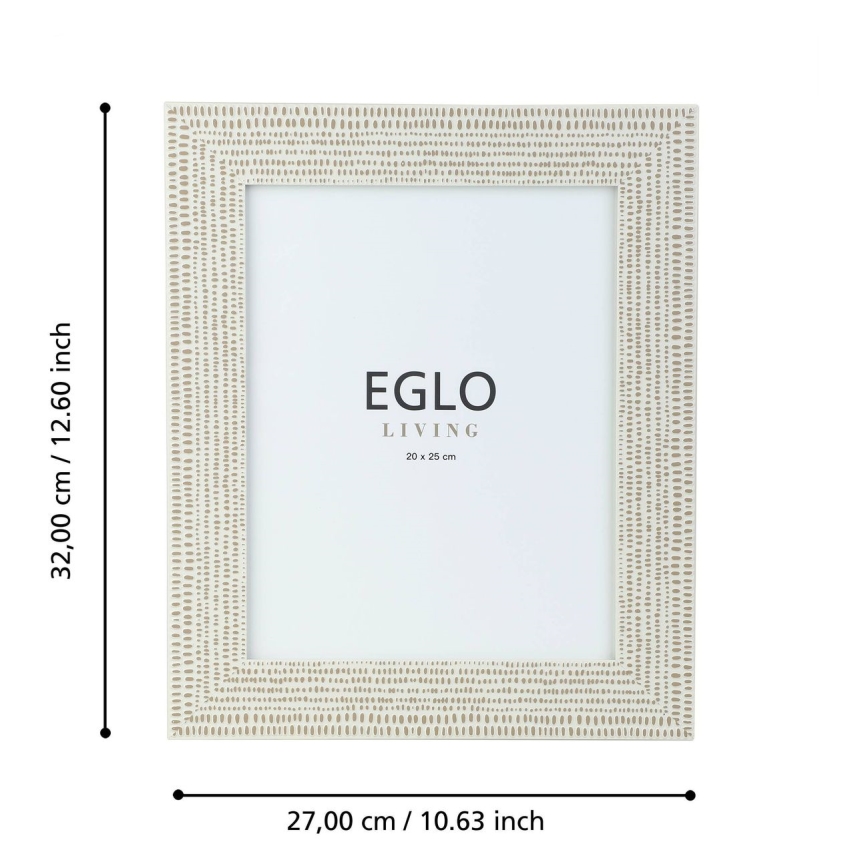 Eglo - Ramka na zdjęcia 20x25 cm kremowy