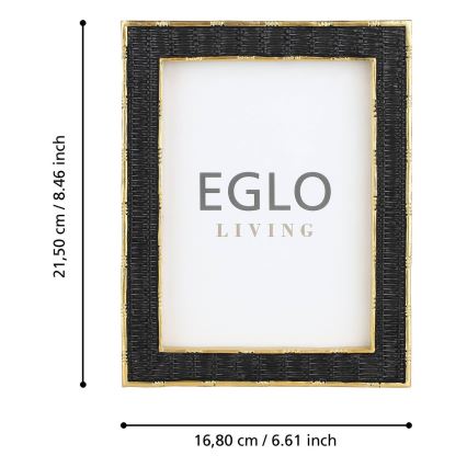 Eglo - Ramka na zdjęcia 13x18 cm czarny/złoty