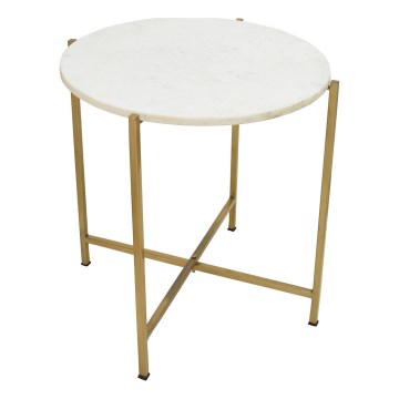 Eglo 424002 - Stolik boczny TOWADA 46 cm marmur/złoty