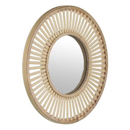 Eglo 425037 - Lustro ścienne MITSUKE Ø 40 cm bambus
