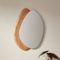 Eglo 425049 - Lustro ścienne LIOMA 68x48 cm jodła/beżowe