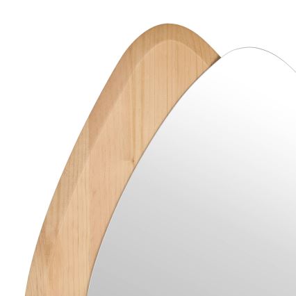 Eglo 425049 - Lustro ścienne LIOMA 68x48 cm jodła/beżowe