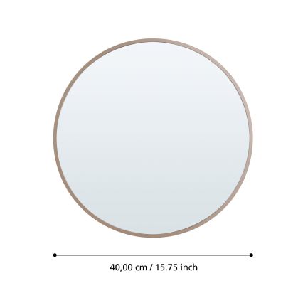 Eglo 425058 - Lustro ścienne BANI Ø 40 cm, beżowe
