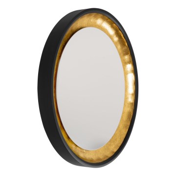 Eglo 425062 - Lustro ścienne BONTANG, średnica 90 cm, czarne/złote