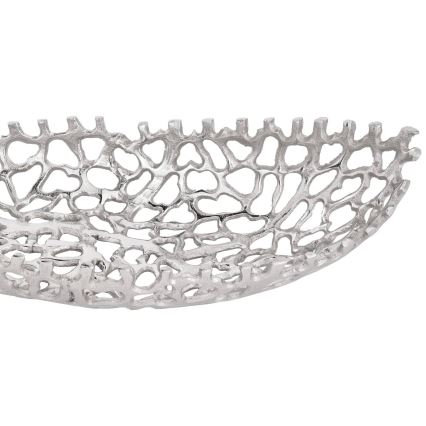 Eglo - ZESTAW 2x Dekoracyjna taca 44/61 cm srebrny