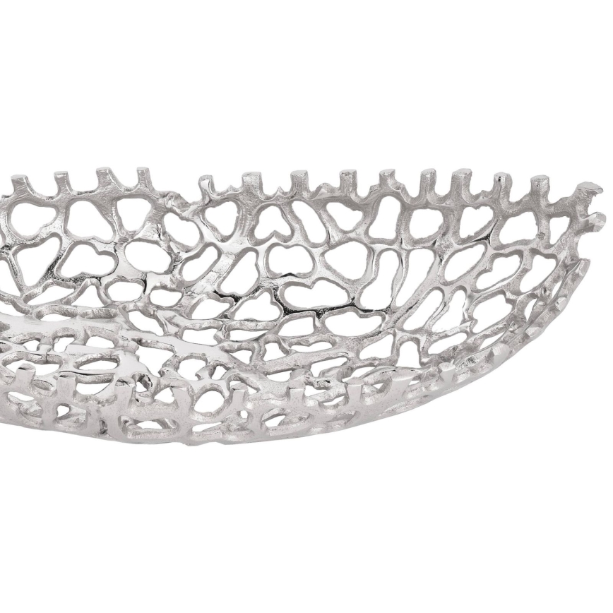 Eglo - ZESTAW 2x Dekoracyjna taca 44/61 cm srebrny
