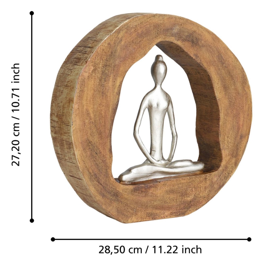 Eglo - Dekoracja 27,2x28,5 cm drewno/żywica