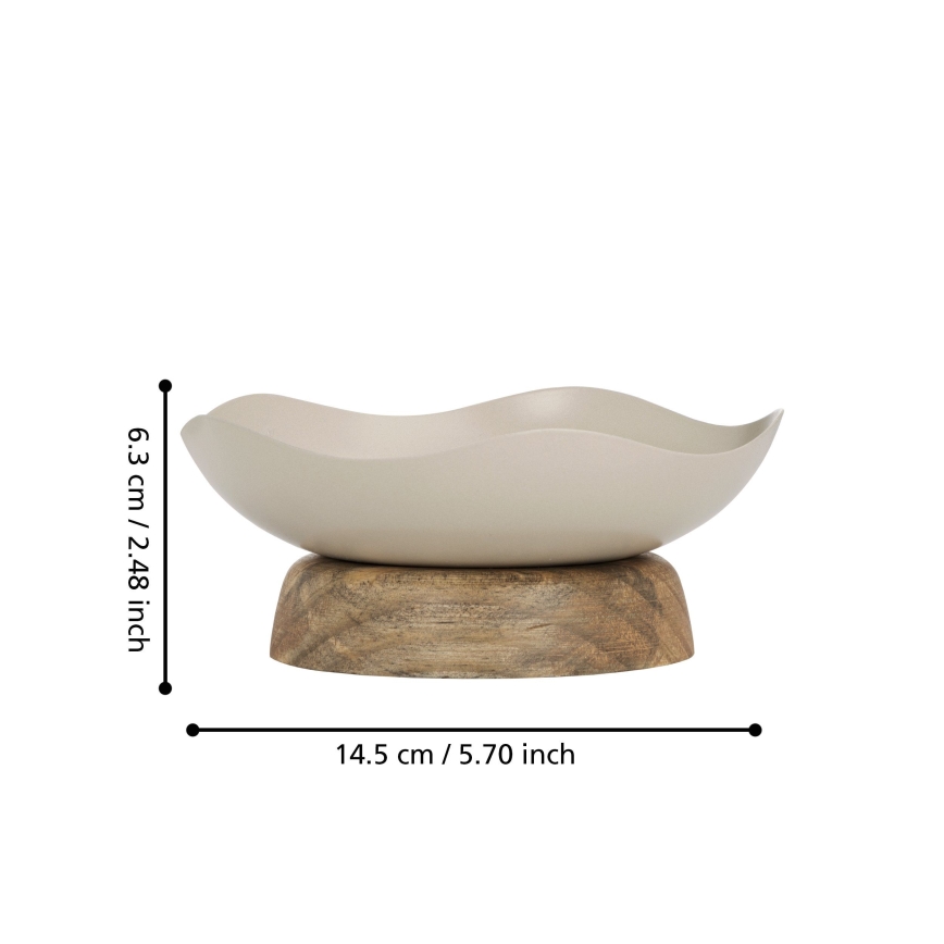Eglo - Dekoracyjna taca śr. 14,5 cm beżowy