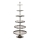 Eglo 427652 - Stojak do serwowania BABIRIK 206x79 cm srebrny