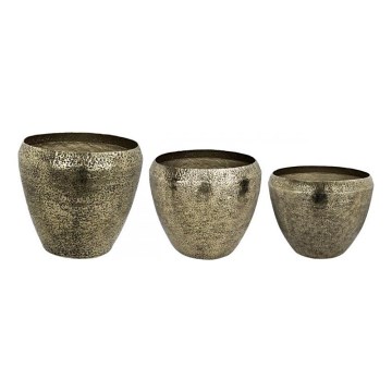 Eglo 428092 - ZESTAW 3 szt. metalowych wazonów OKAYAMA 37x48 cm, kolor brązowy