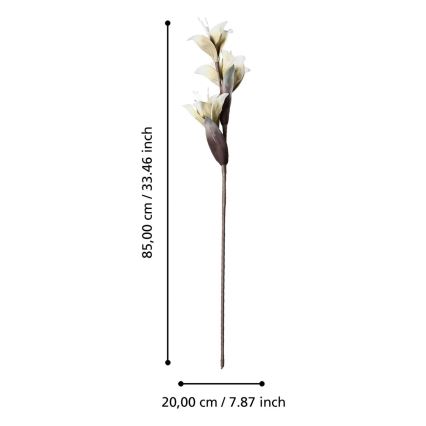 Eglo - Sztuczny kwiat 85 cm biały