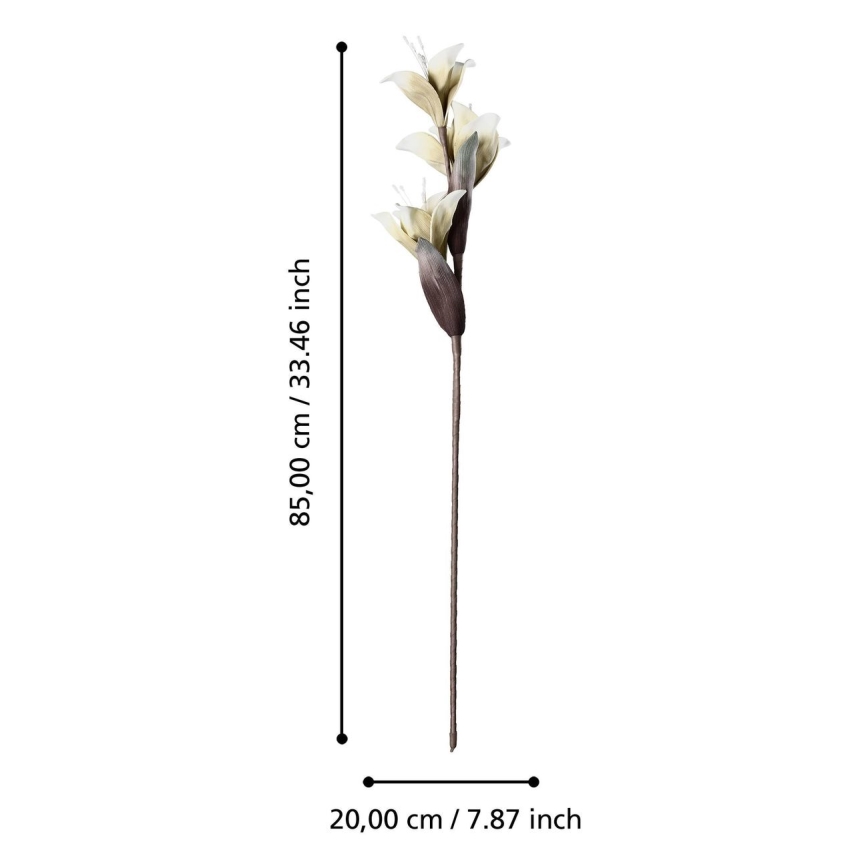 Eglo - Sztuczny kwiat 85 cm biały