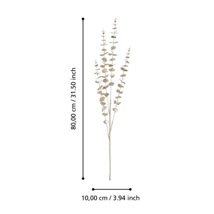 Eglo - Sztuczny kwiat 80 cm złoty