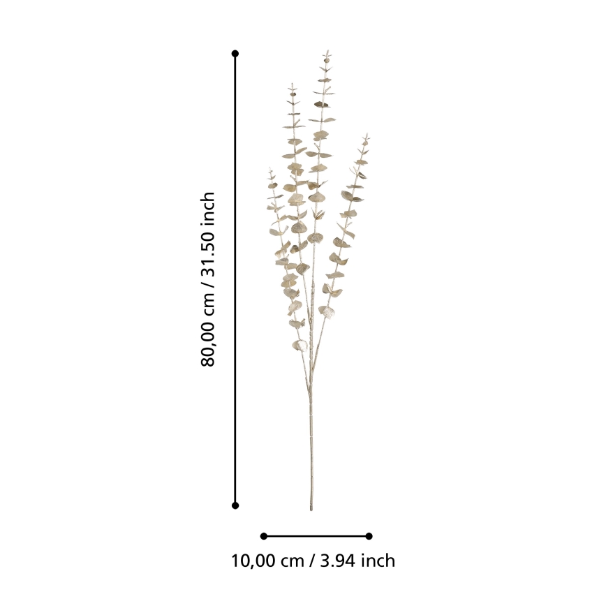 Eglo - Sztuczny kwiat 80 cm złoty