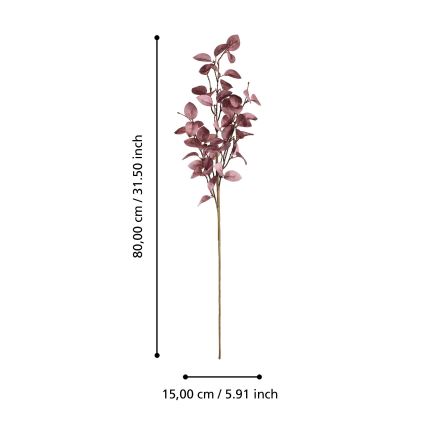 Eglo - Sztuczny kwiat 80 cm różowy