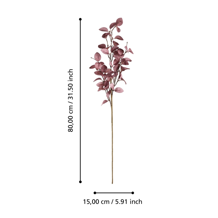 Eglo - Sztuczny kwiat 80 cm różowy