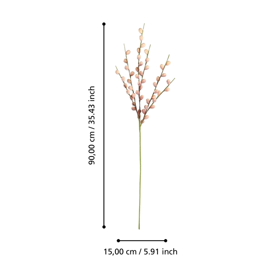 Eglo - Sztuczny kwiat 90 cm różowy