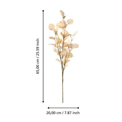 Eglo - Sztuczny kwiat 65 cm złoty