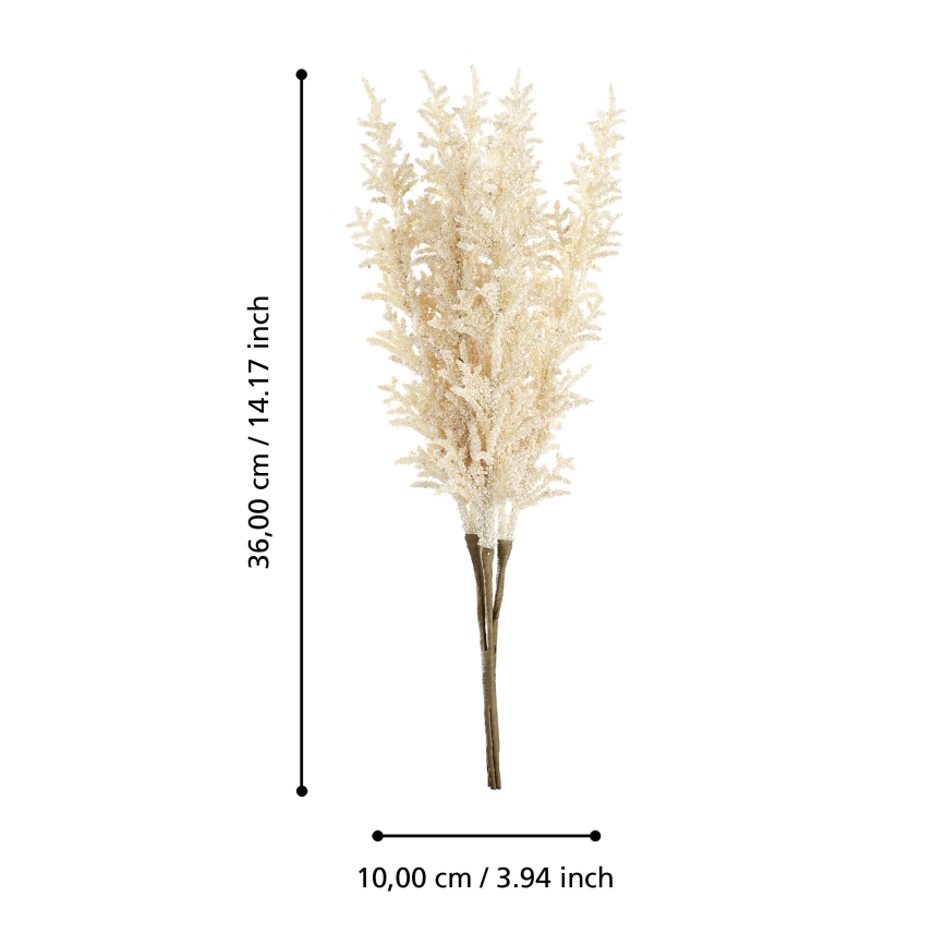 Eglo - Sztuczny kwiat 36 cm żółty