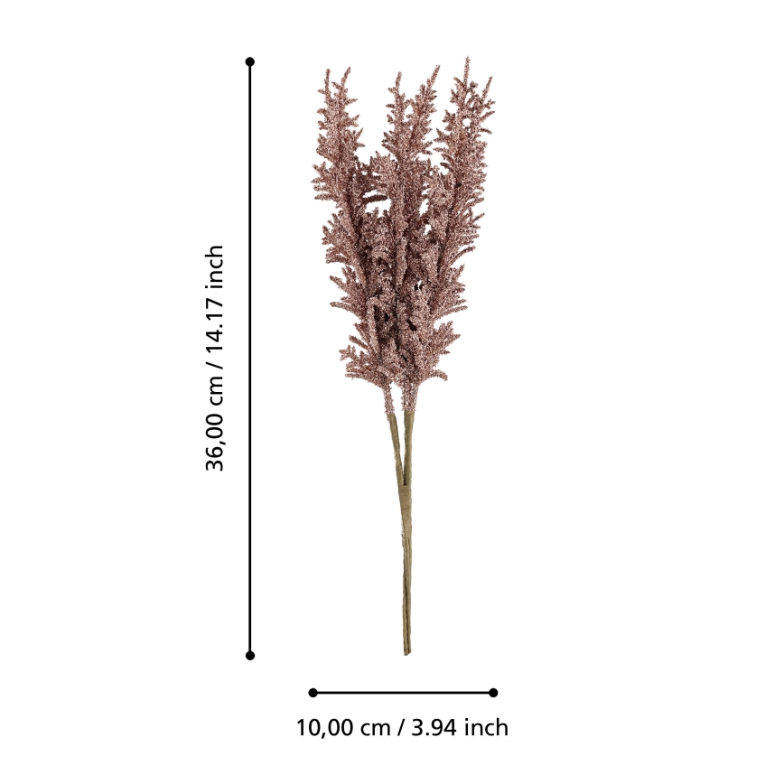 Eglo - Sztuczny kwiat 36 cm czerwony