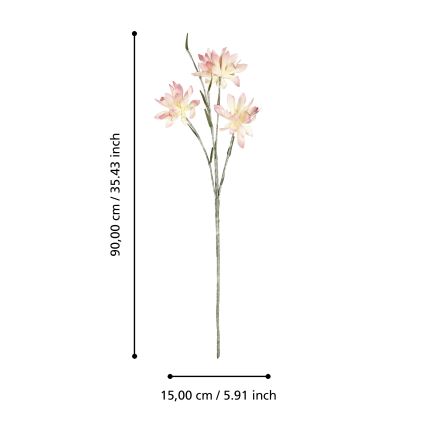 Eglo - Sztuczny kwiat 90 cm różowy