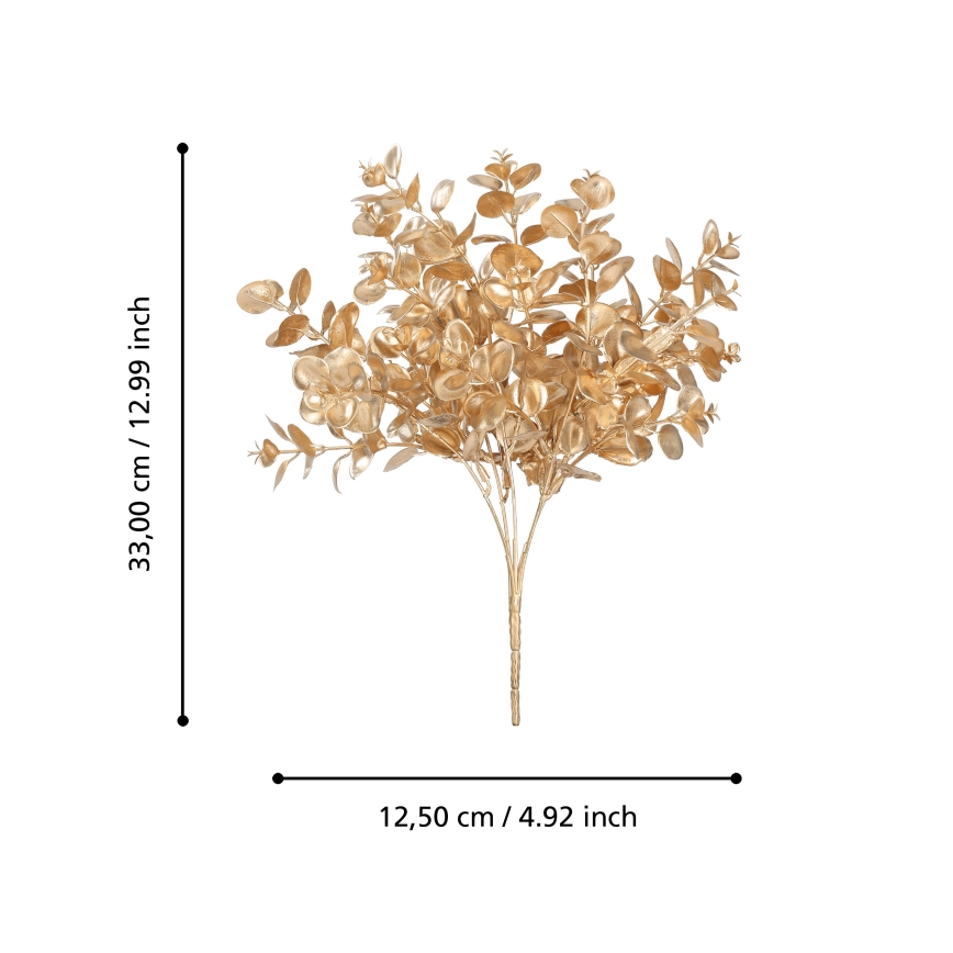 Eglo - Sztuczny kwiat 33 cm złoty