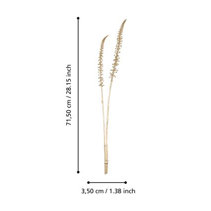 Eglo - Sztuczny kwiat 71,5 cm złoty