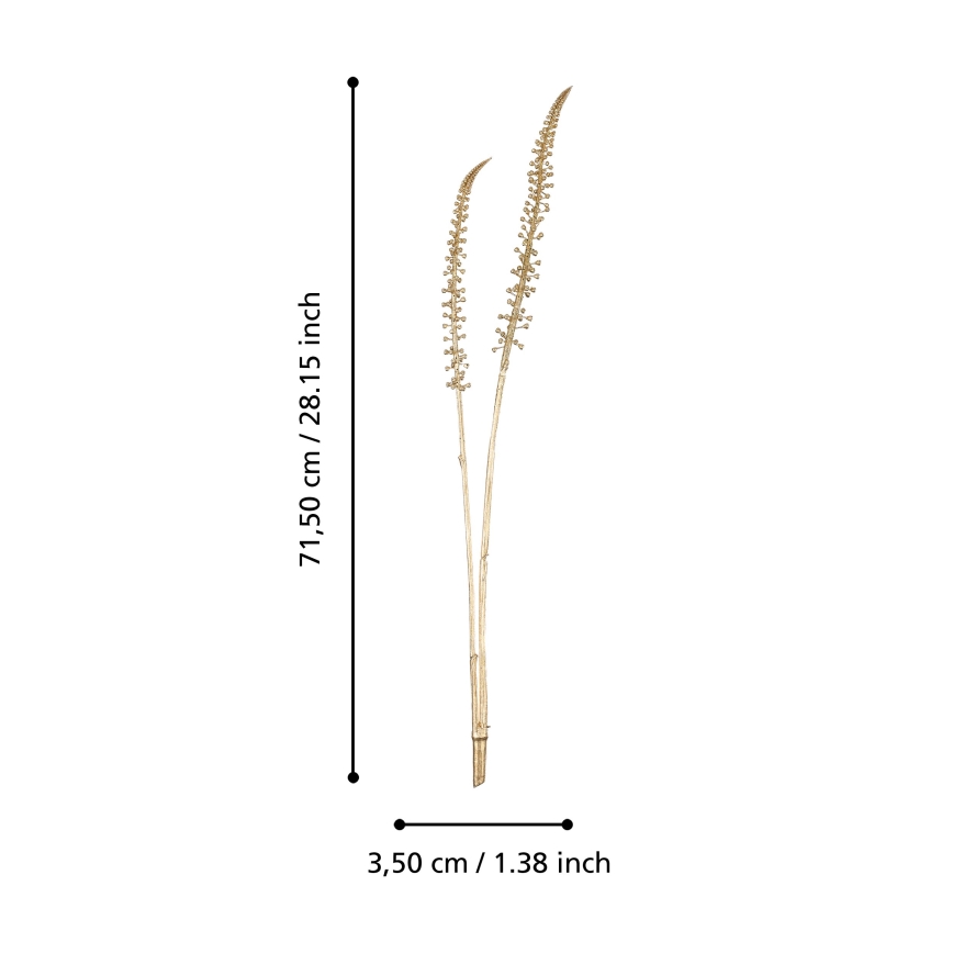 Eglo - Sztuczny kwiat 71,5 cm złoty