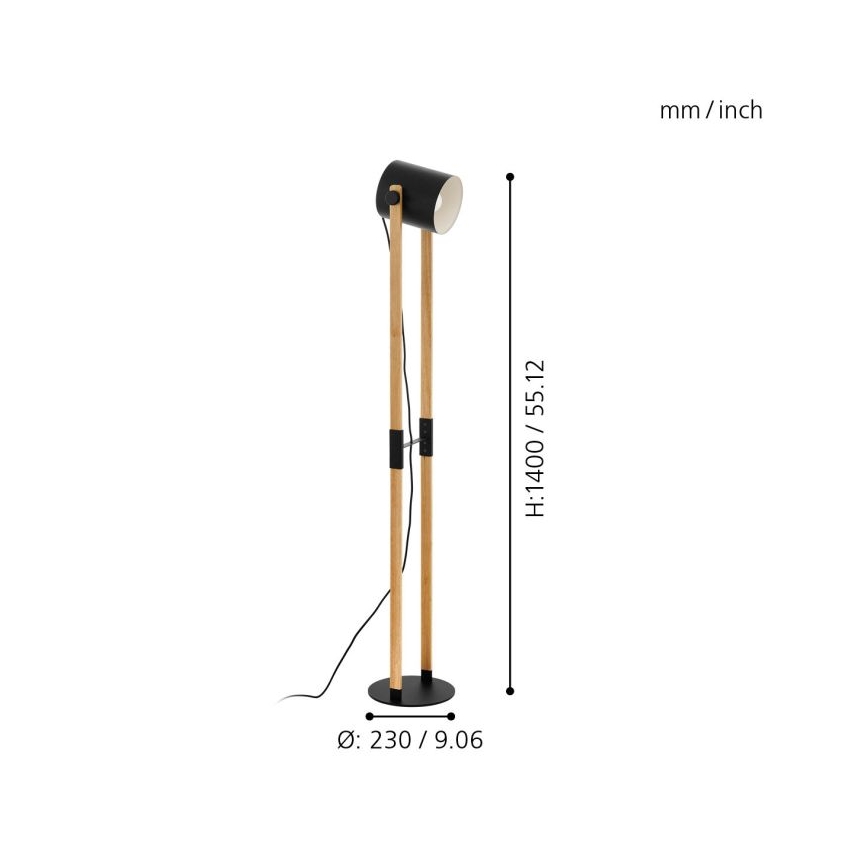 Eglo - Lampa podłogowa 1xE27/28W/230V