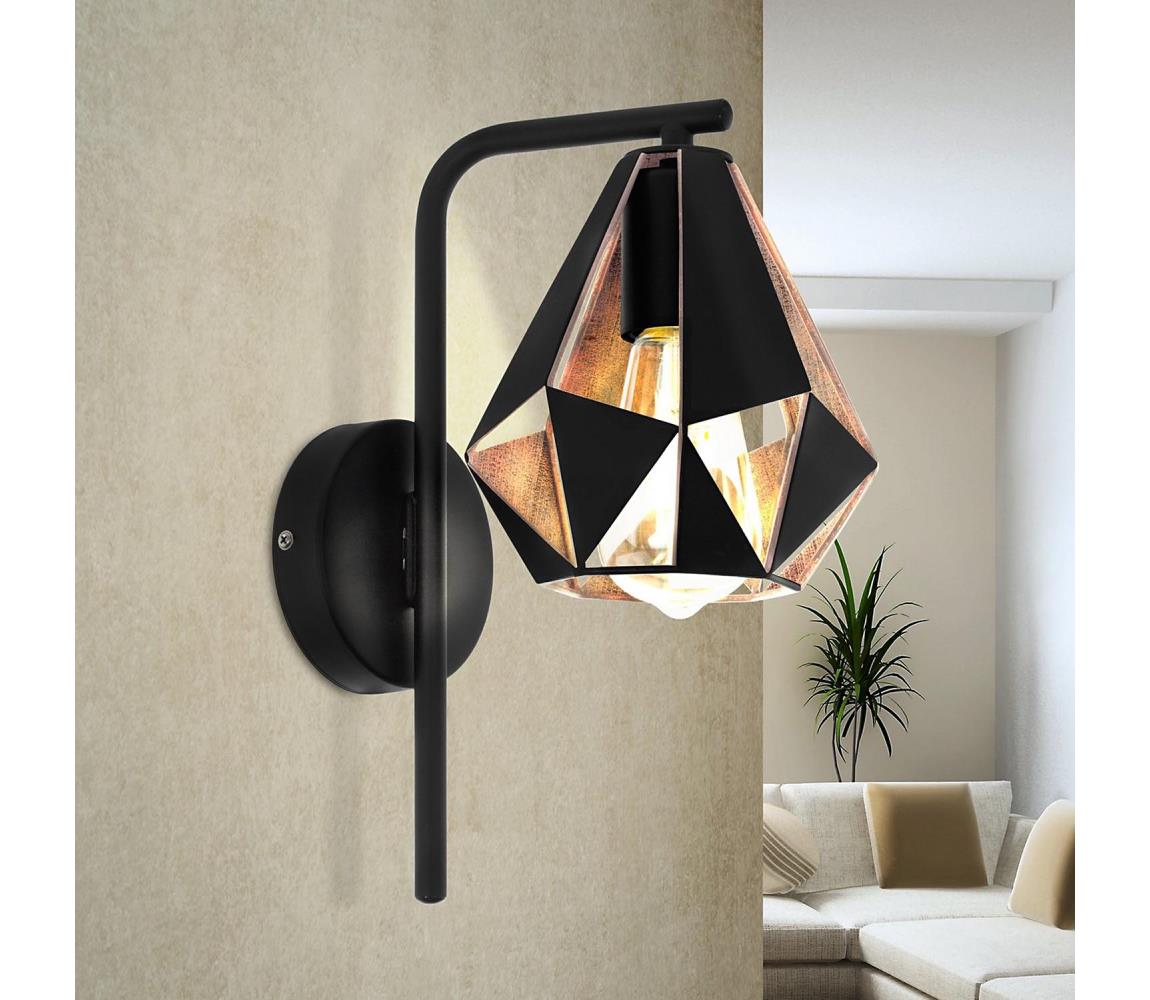 Eglo 43057 - Kinkiet CARLTON 1xE27/60W/230V