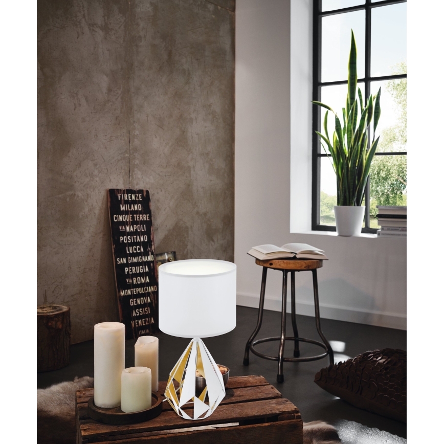 Eglo 43078 - Lampa stołowa CARLTON 1xE27/60W/230V