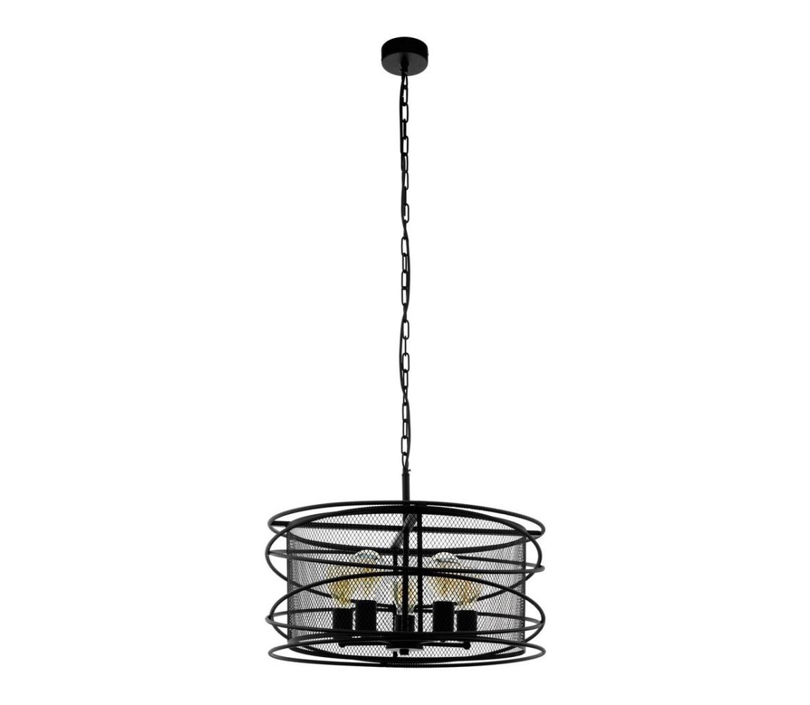 Eglo 43093 - Żyrandol na łańcuchu BLACKWATER 5xE27/60W/230V