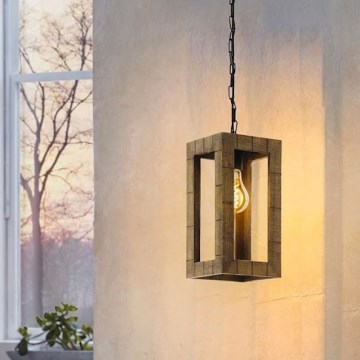 Eglo 43105 - Żyrandol na łańcuchu TAKHIRA 1xE27/60W/230V klon