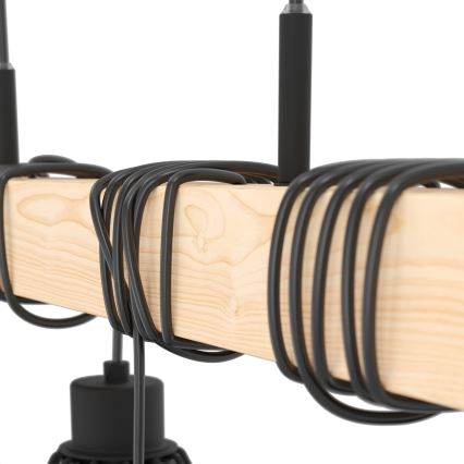 Eglo - Żyrandol na lince TOWNSHEND 4xE27/60W/230V basket
