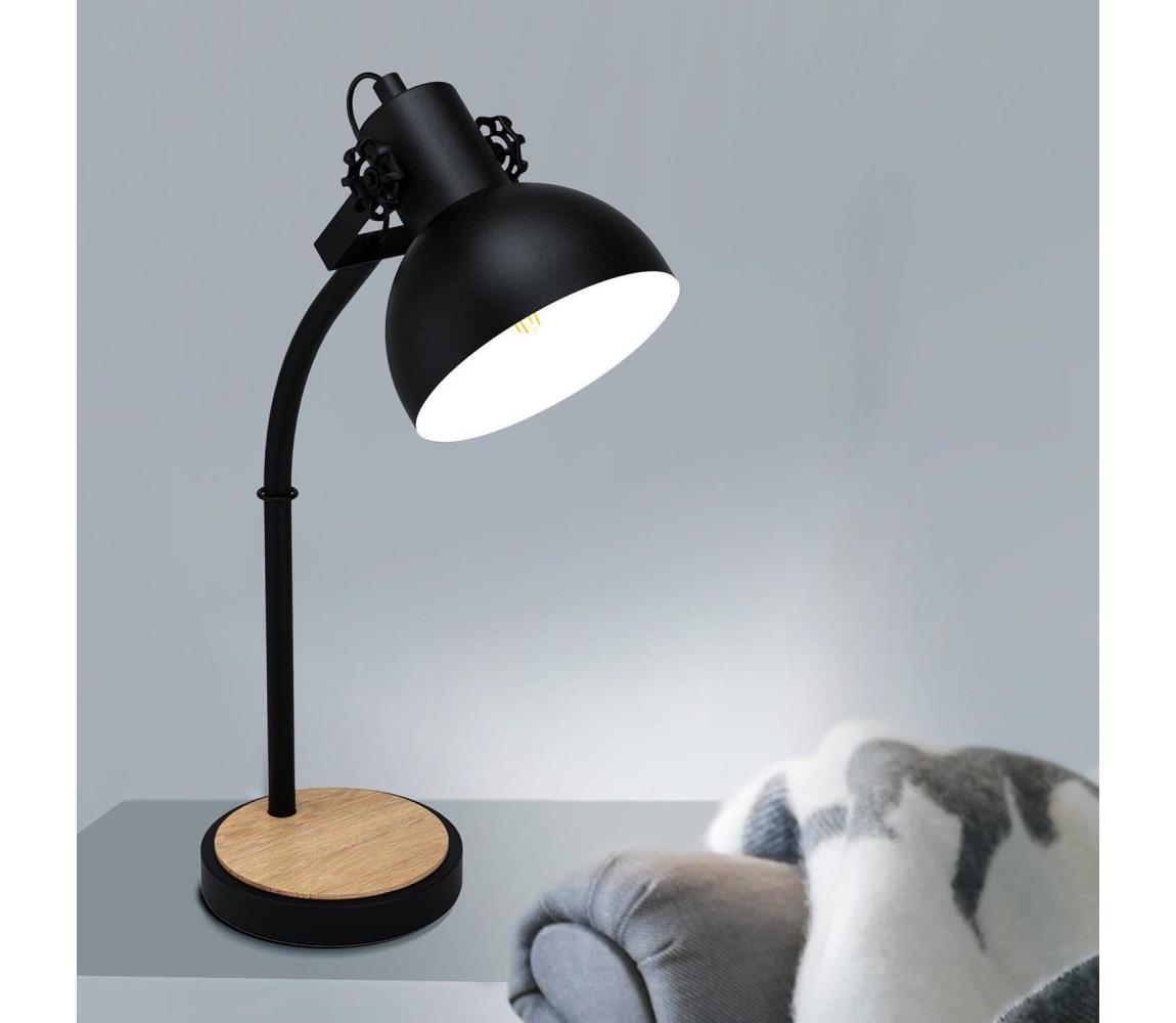 Eglo 43165 - Lampa stołowa LUBENHAM 1xE27/28W/230V