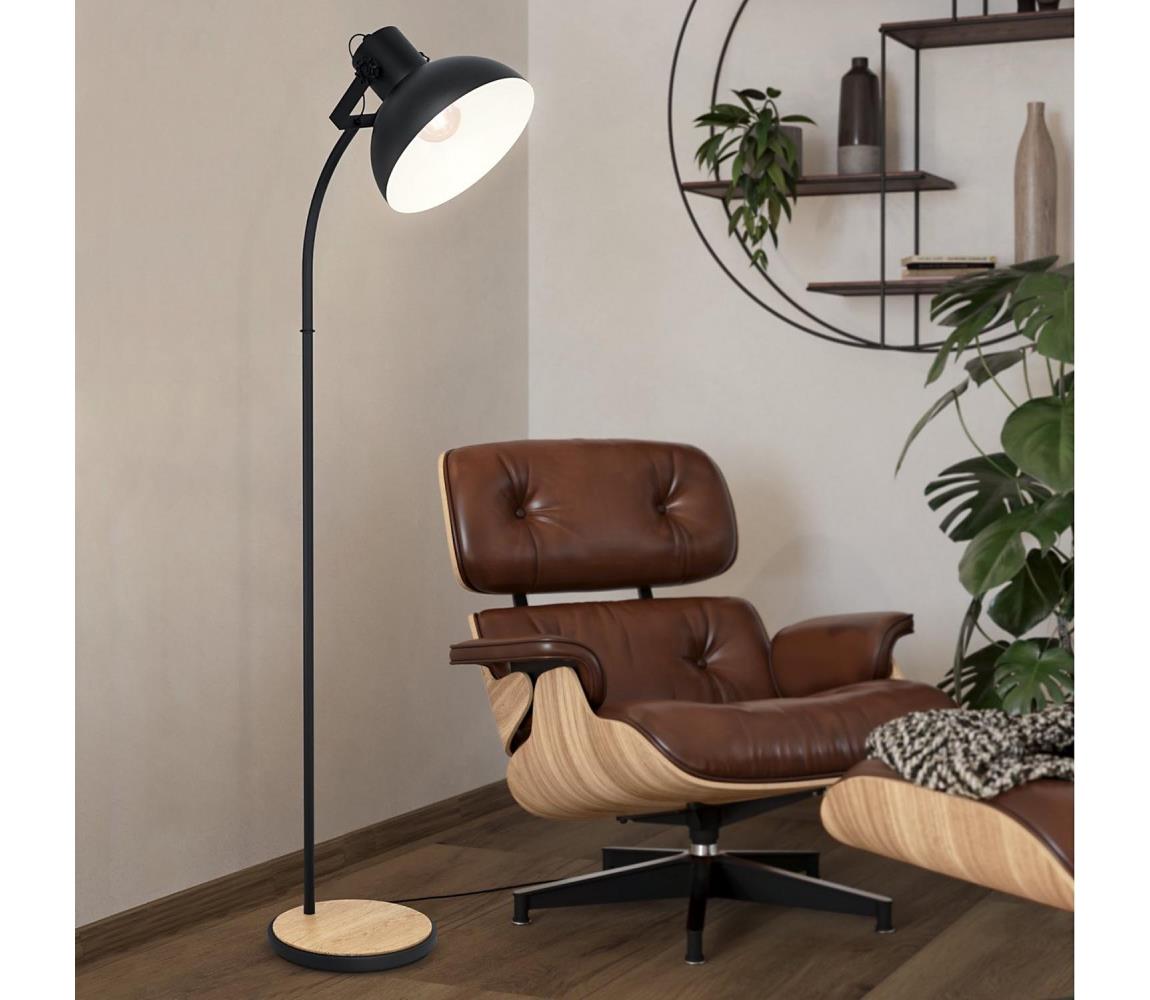 Eglo 43166 - Lampa podłogowa LUBENHAM 1xE27/28W/230V