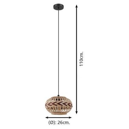 Eglo - Żyrandol na lince 1xE27/40W/230V