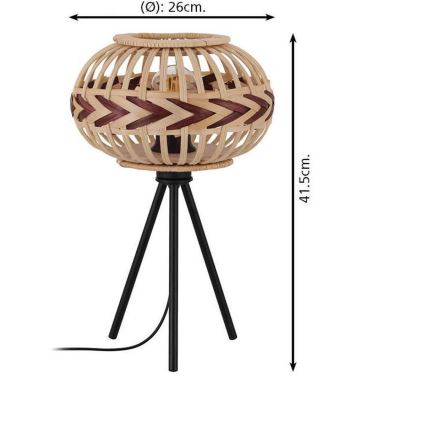 Eglo - Lampa stołowa 1xE27/40W/230V