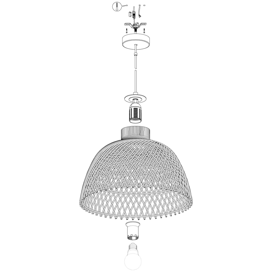 Eglo - Żyrandol na lince 1xE27/40W/230V
