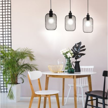 Eglo - Żyrandol na lince 3xE27/60W/230V