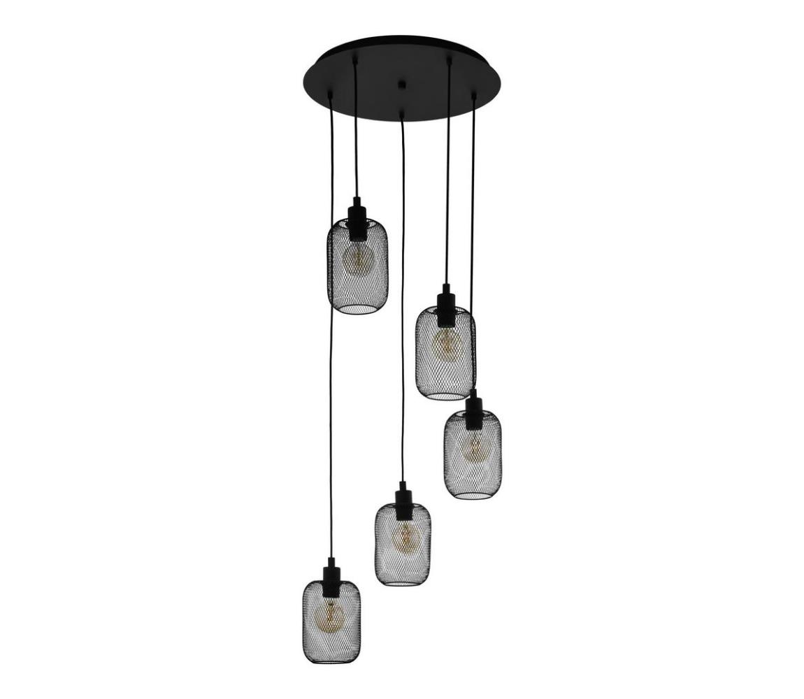 Eglo 43334 - Żyrandol na lince WRINGTON 5xE27/60W/230V