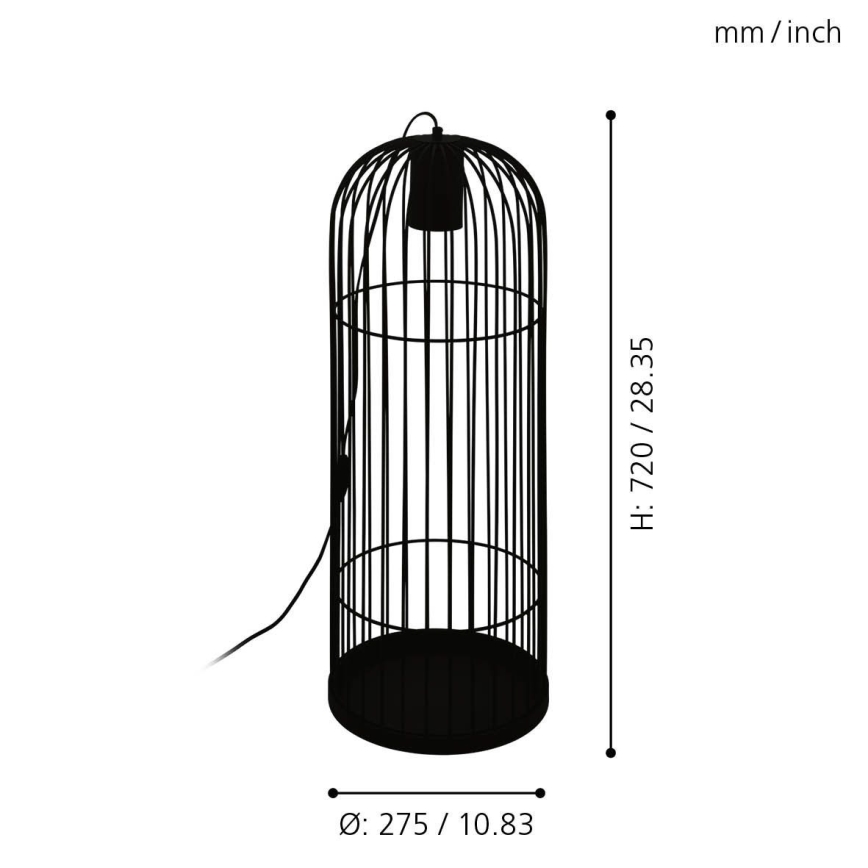 Eglo - LED Lampa podłogowa 1xGU10/4,6W/230V