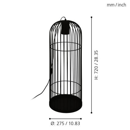 Eglo - LED Lampa podłogowa 1xGU10/4,6W/230V