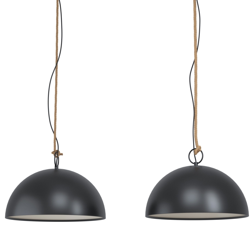Eglo 43397 - Lampa wisząca na lince HODSOLL 2xE27/40W/230V