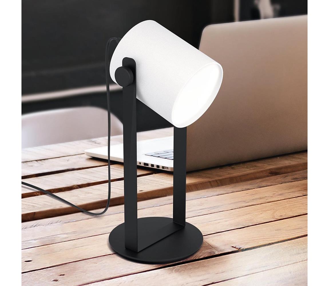 Eglo 43428 - Lampa stołowa HORNWOOD 1 1xE27/28W/230V