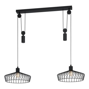 Eglo 43438 - Lampa wisząca na przewodzie WINKWORTH 2xE27/40W/230V